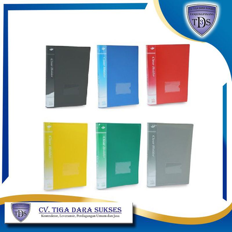 Clear Holder 60 Pocket F4 Biru