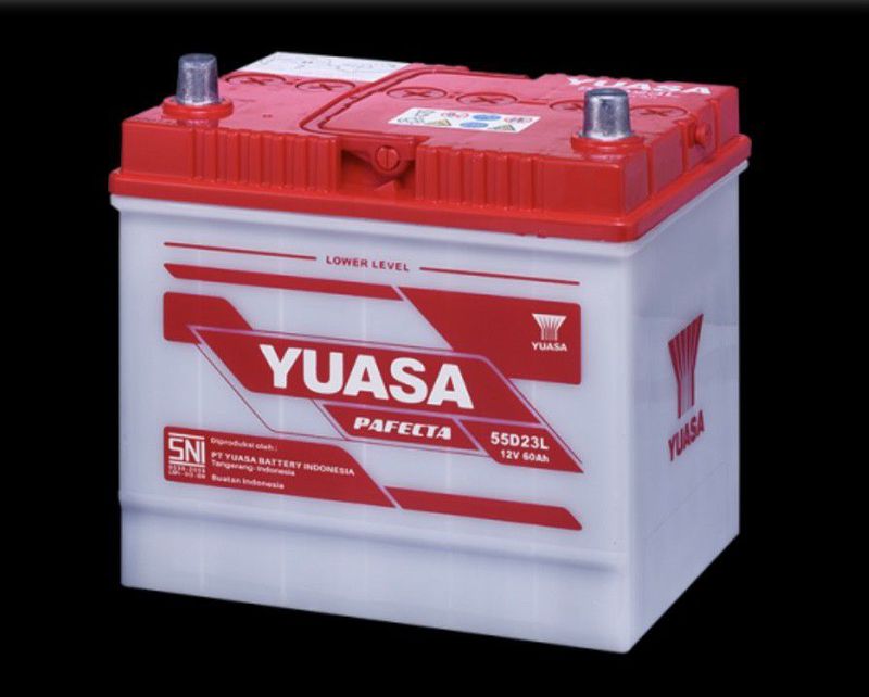 Accu Mobil / Aki Basah / Aki Yuasa Pafecta 55D23L 12V 60Ah