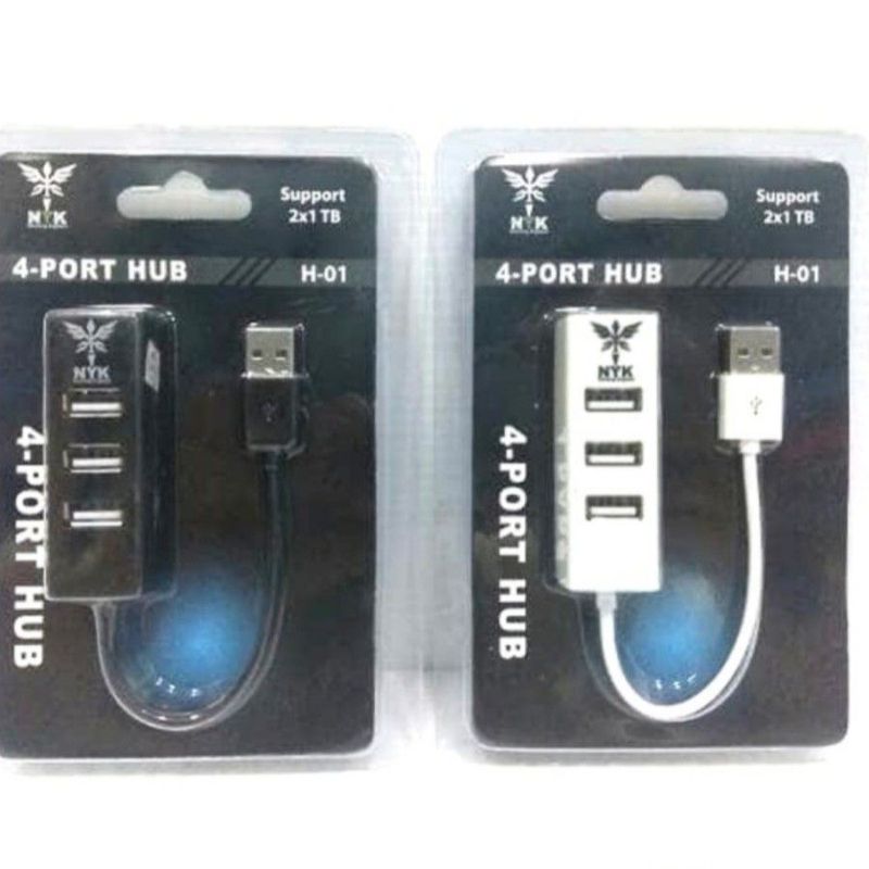 usb hub 4 port HI-SPEED H 01 - Hitam