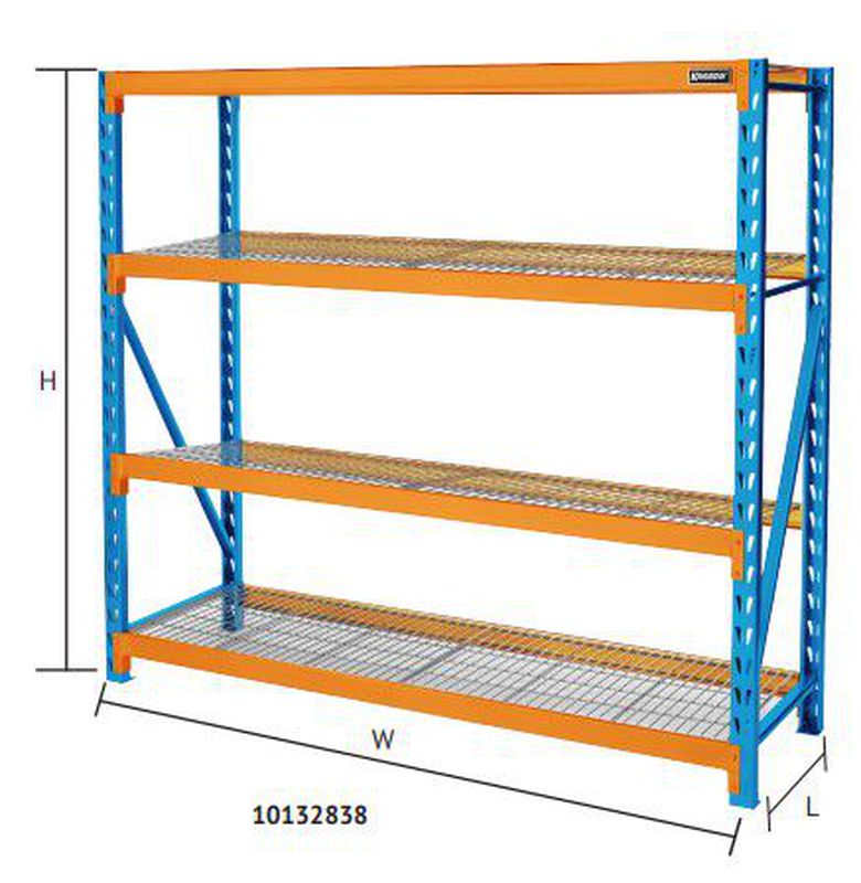 WIRE SHELF RACK 195.5X61X183CM 10132838