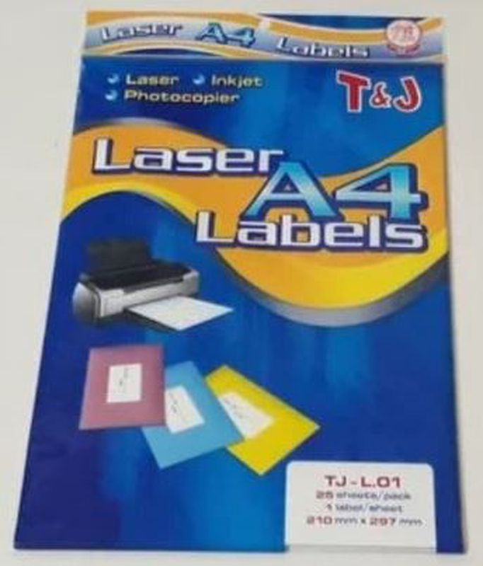 Label Tom and Jerry A4