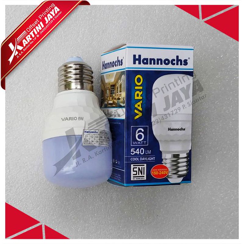 BOLA LAMPU LED 6 WATT