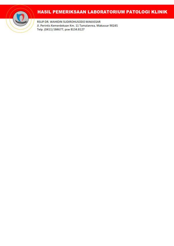 Hasil Pemeriksaan Laboratorium Klinik