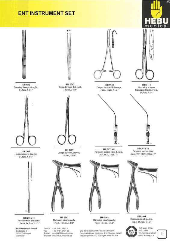 ENT Instrument Set