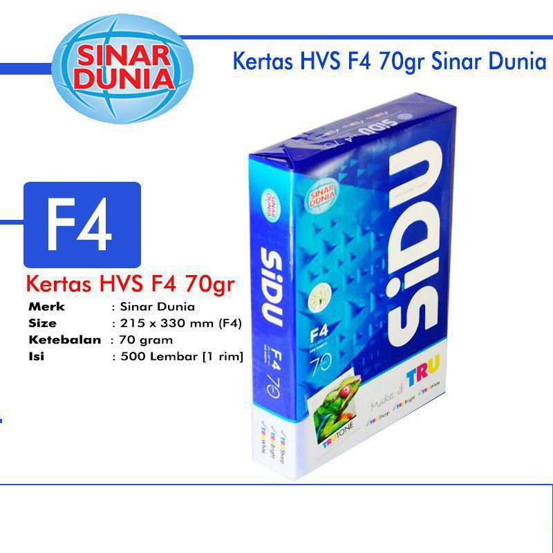 Kertas HVS 70gr F4