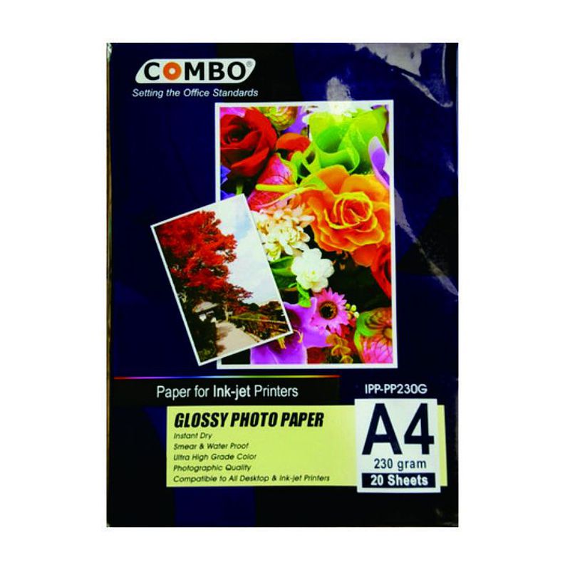 KERTAS GLOSSY A4 COMBO 230 GRAM