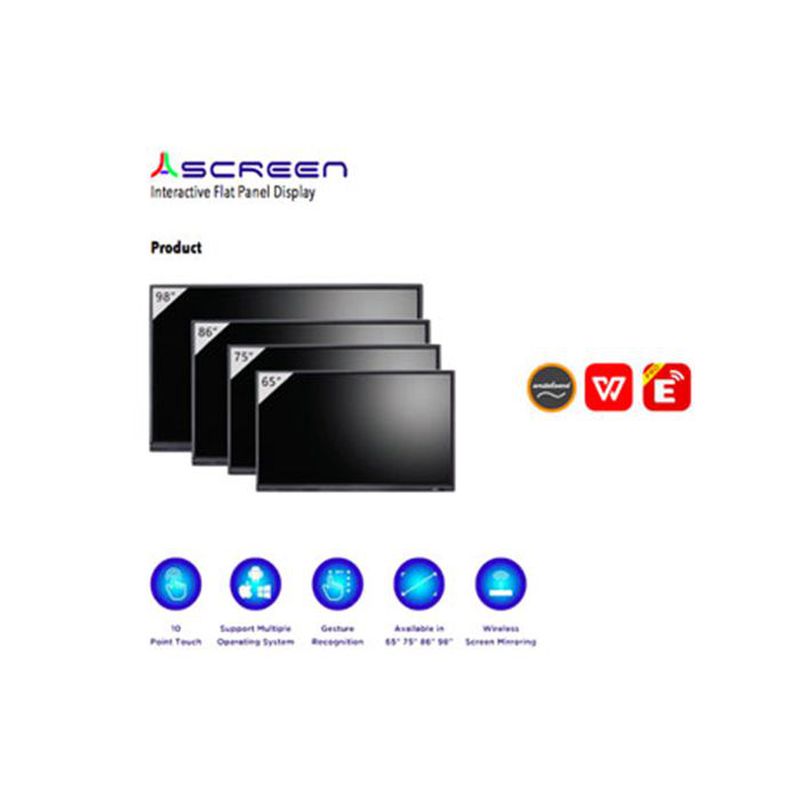 LED TOUCHSCREEN AScreen IFPD 75 inch ( Interactive Flat Panel Display )