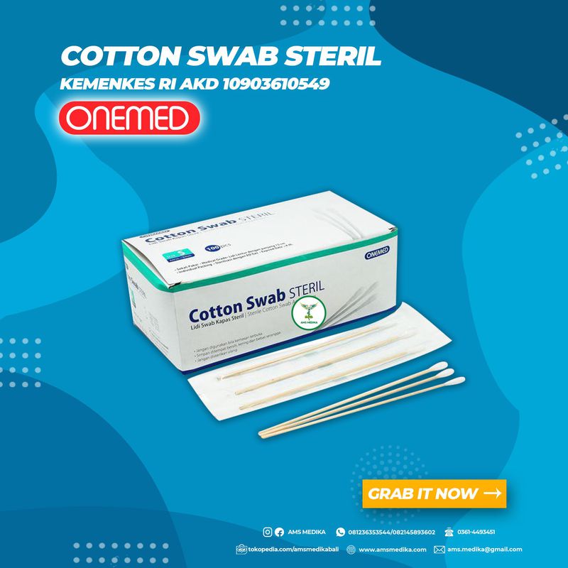 Cotton Swab Steril Onemed