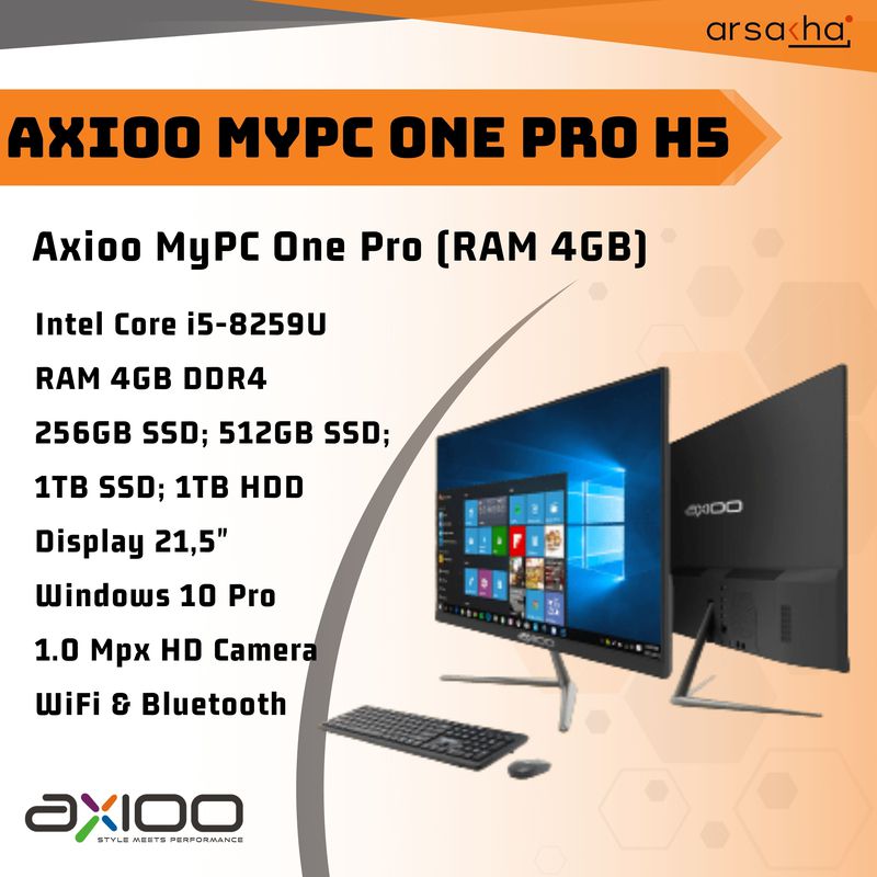 Axioo MyPC One Pro H5 (RAM 4GB) - (4S2) 256GB SSD