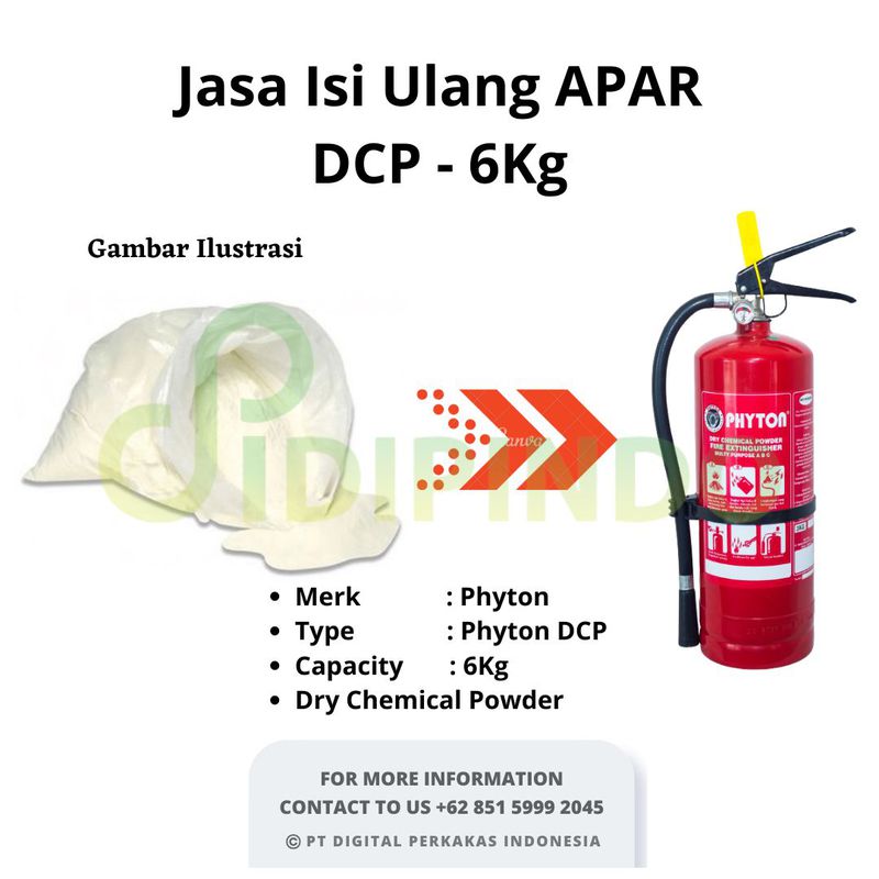 Isi Ulang Apar DCP 6Kg