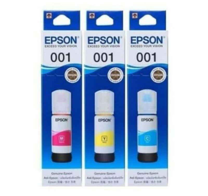Tinta Isi Ulang Printer - Epson 001-warna - Kuning