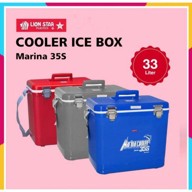 Marina Cooler Box/ Ice Cooler Box/ Kotak es Uk.35 S (33 Liter) AbuAbu
