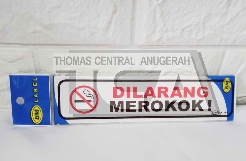 Papan Label (DILARANG MEROKOK)
