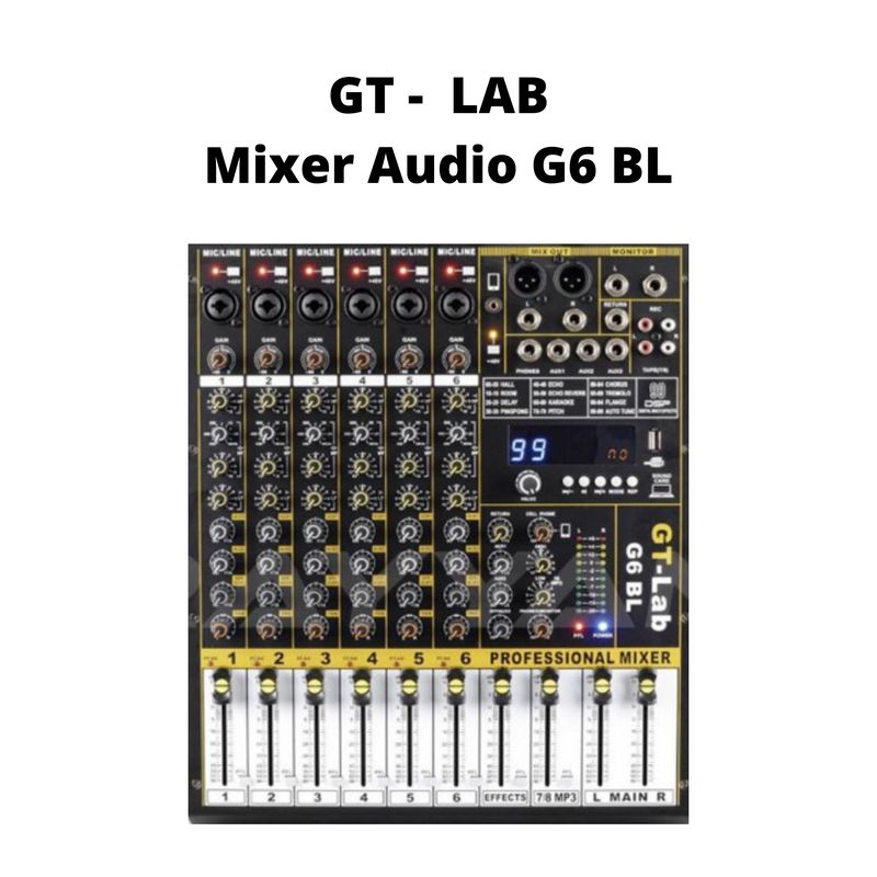 Mixer Audio GT LAB by RDW G 6 BL 6 Channel