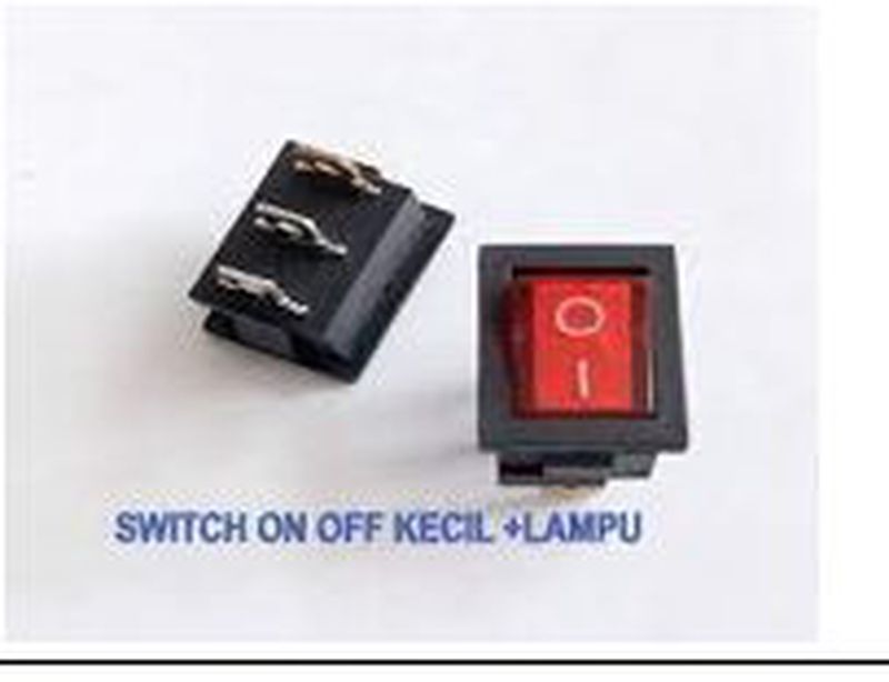 Saklar on/off + Lampu Indikator