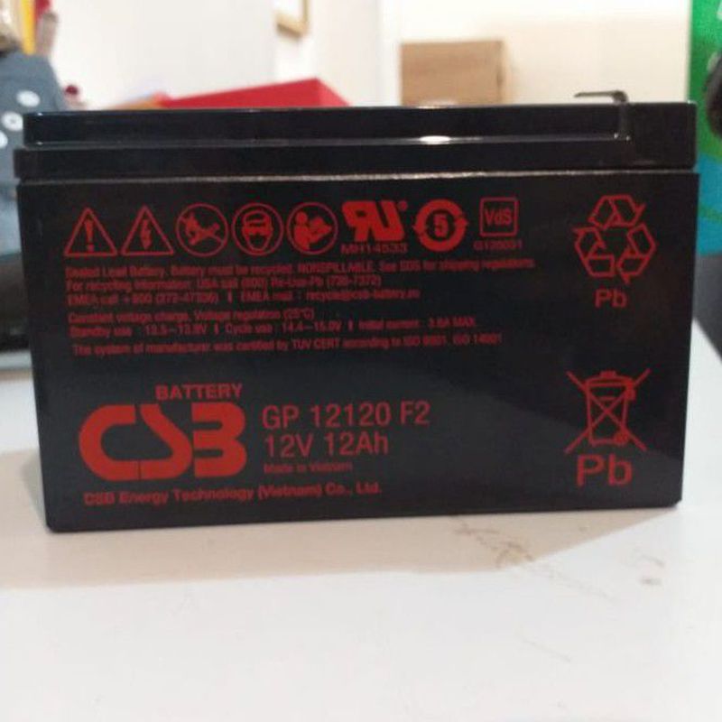 Battery CSB 12V12Ah RBC APC CSB GP 12120 F2 APC RBC6 RBC4