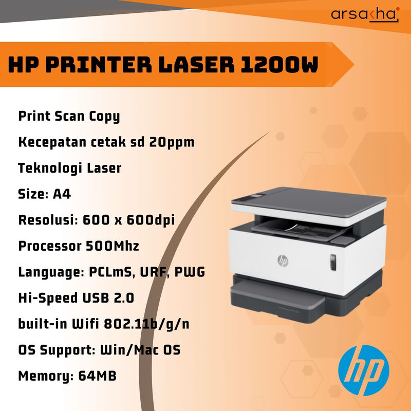 HP Printer Laser 1200w