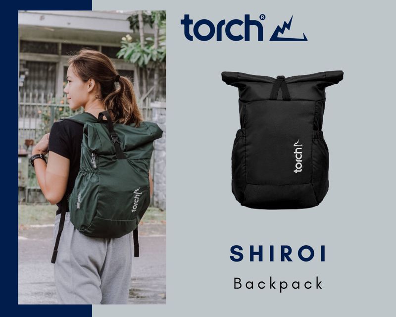 Tas Ransel Torch / Foldable Bag / Backpack / Shiroi 19 + 2 Liter GREY