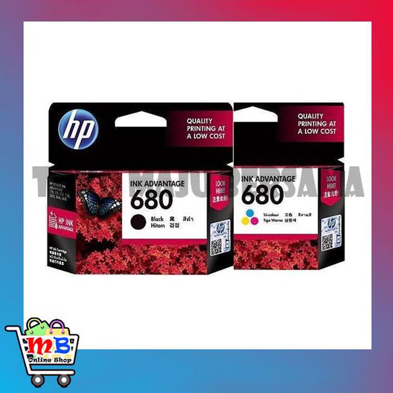 Cartridge Ink 680 for Printer HP Original | Garansi Resmi - Color