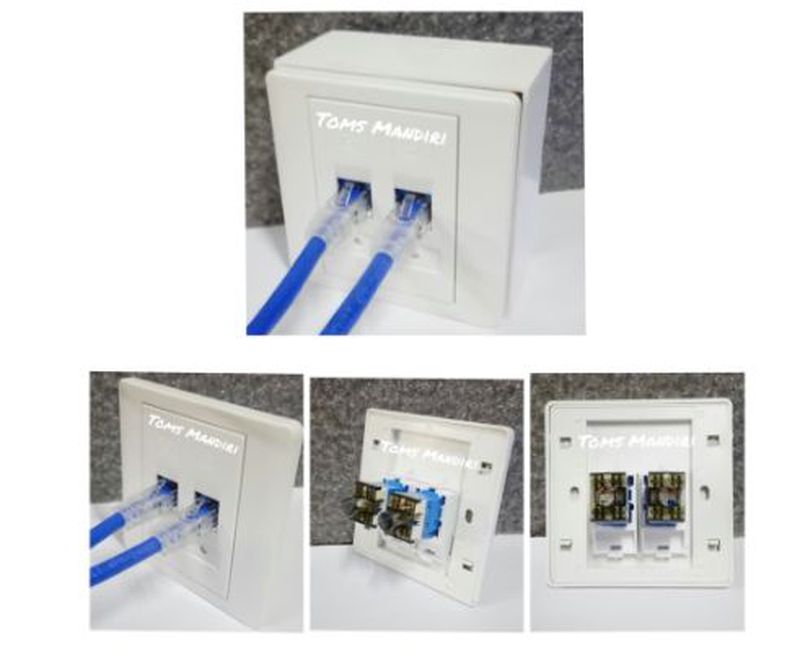 Face Plate Single Hole Cat 6
