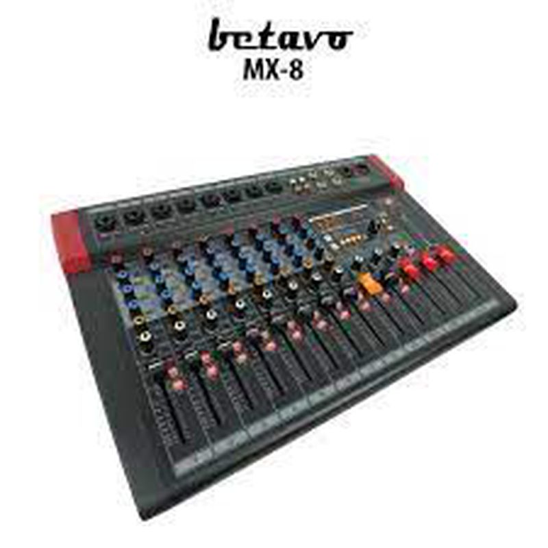 MIXER AUDIO BETAVO MX 8 PROFESSIONAL MIXER AUDIO 8 CHANNEL