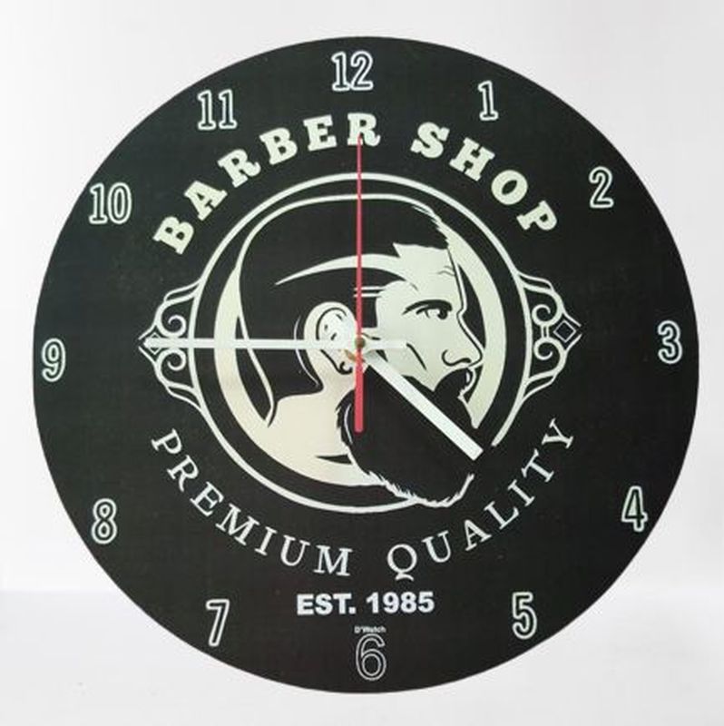 Jam kayu bulat Premium 40cm custom