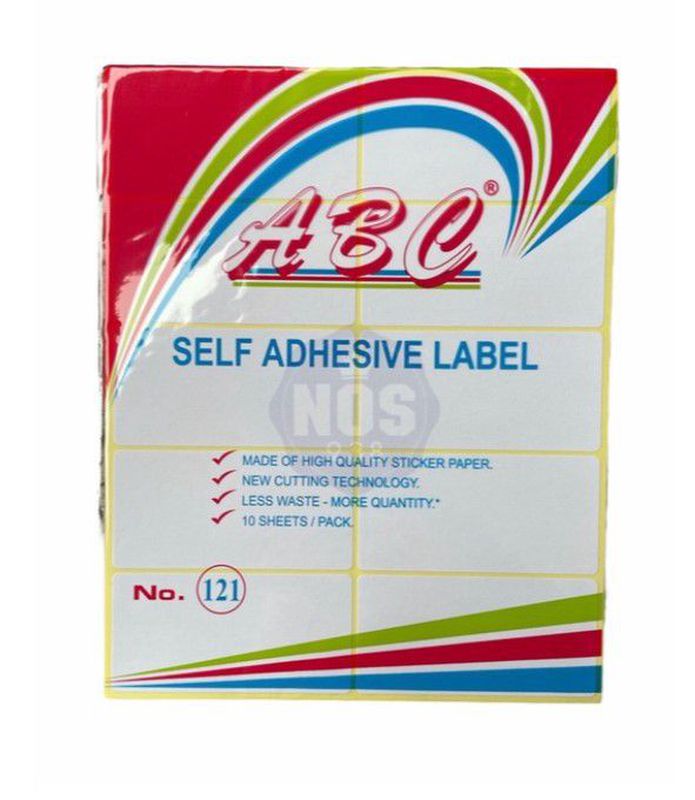 Sticker Label ABC 121