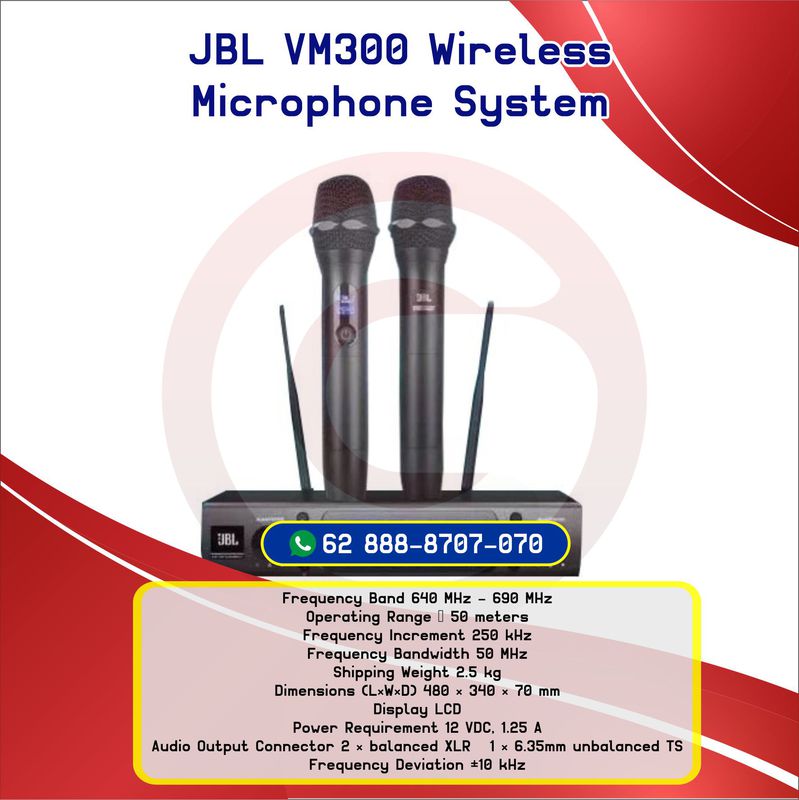 JBL VM300 Wireless Microphone System