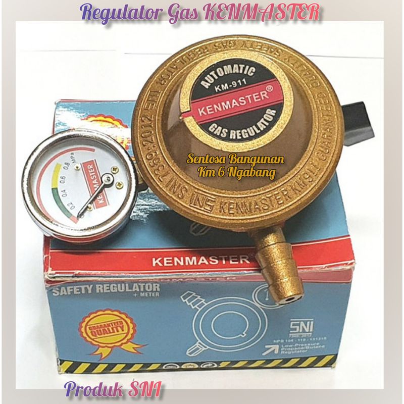 Regulator Gas Kenmaster Safety Regulator + Meter KM-911