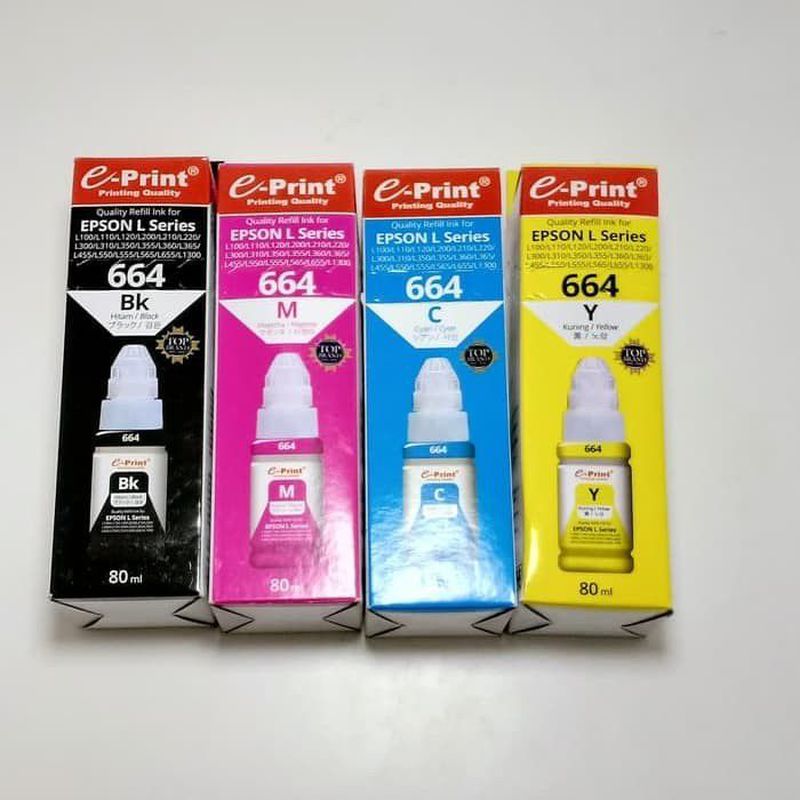 Tinta Refill Printer Epson Eprint 664 80ml/E-print Bulk Ink L Series ...
