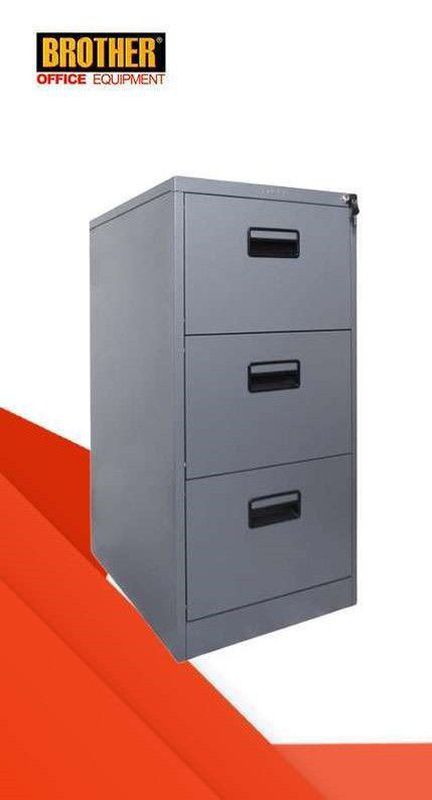 Filing Cabinet 3 Laci / Filling Cabinet Brother B 103 - Abu Abu Tua