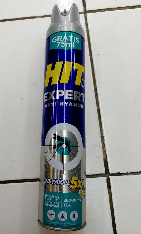 HIT Expert Aerosol 600ml Spray Blooming Tea Anti Nyamuk & Kecoa