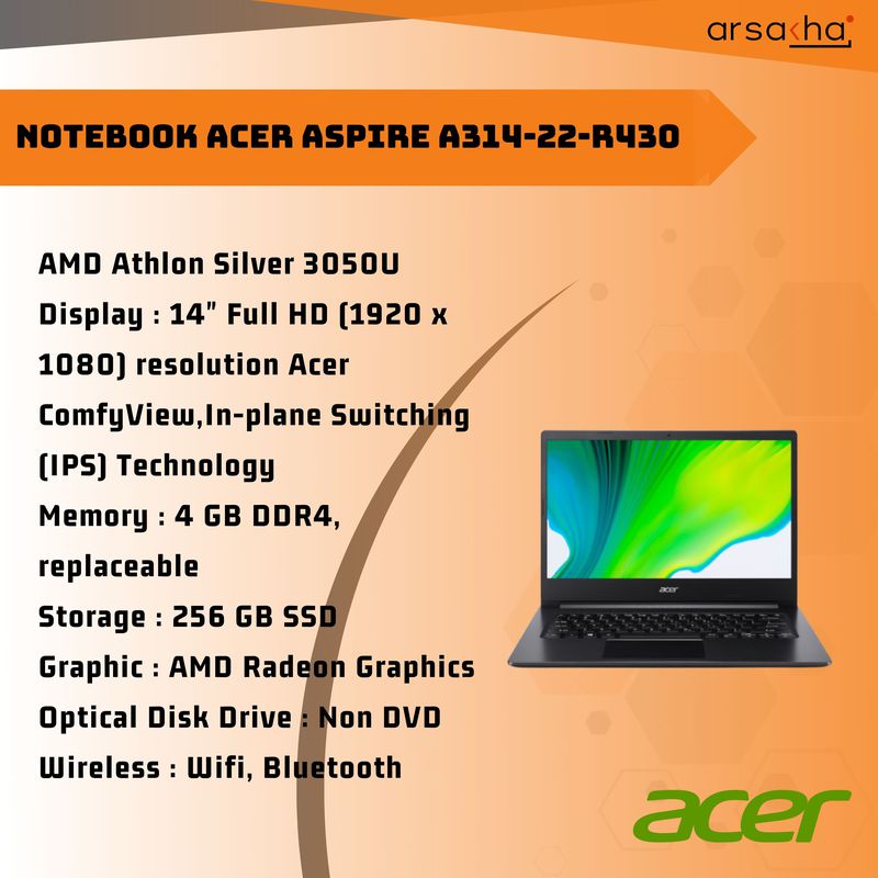 NOTEBOOK ACER ASPIRE A314-22-R430