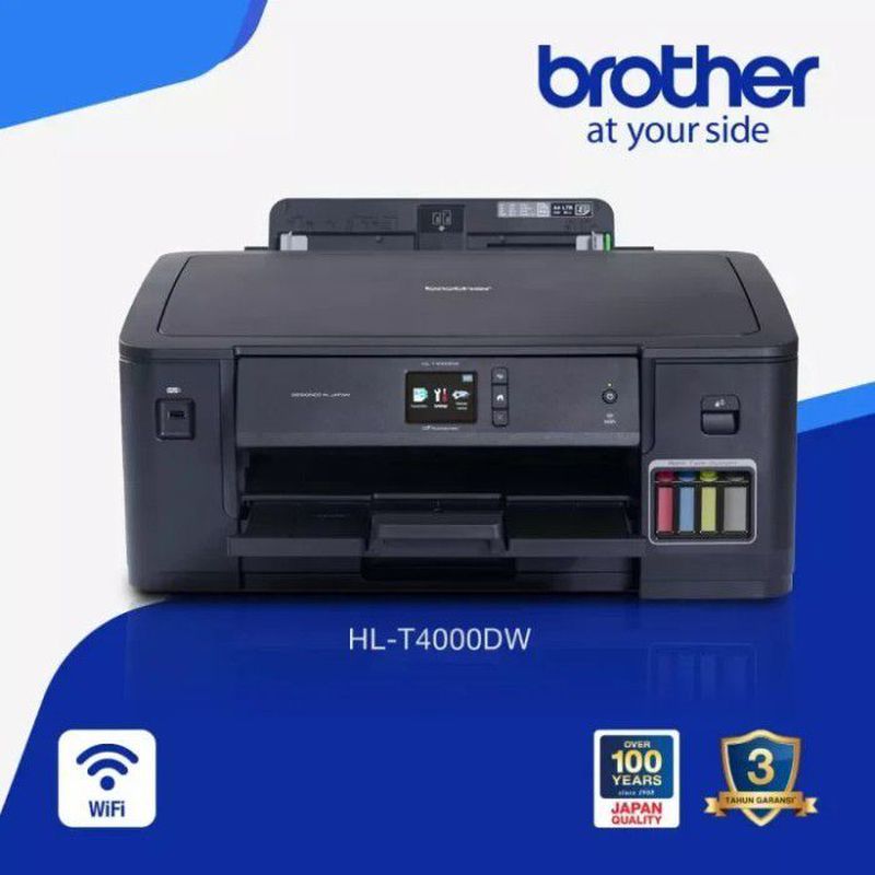 PRINTER Brother HL T4000DW A3 Inkjet Printer, Refill Ink Tank Wireless ...