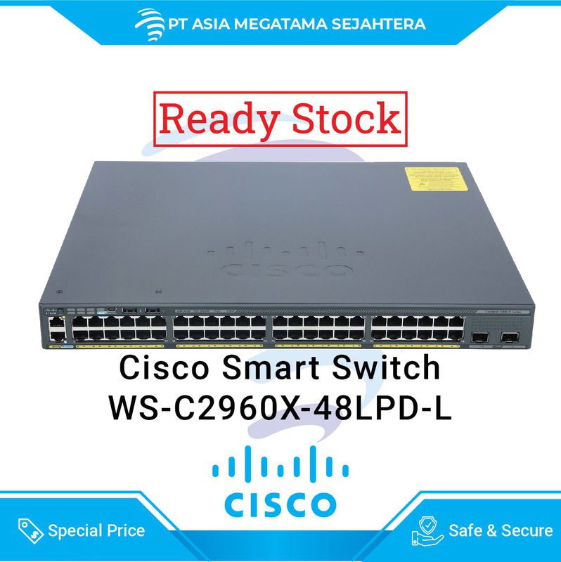 Cisco Catalyst WS-C2960X-48LPD-L , Catalyst 2960-X 48 GigE PoE 370W 2 x ...