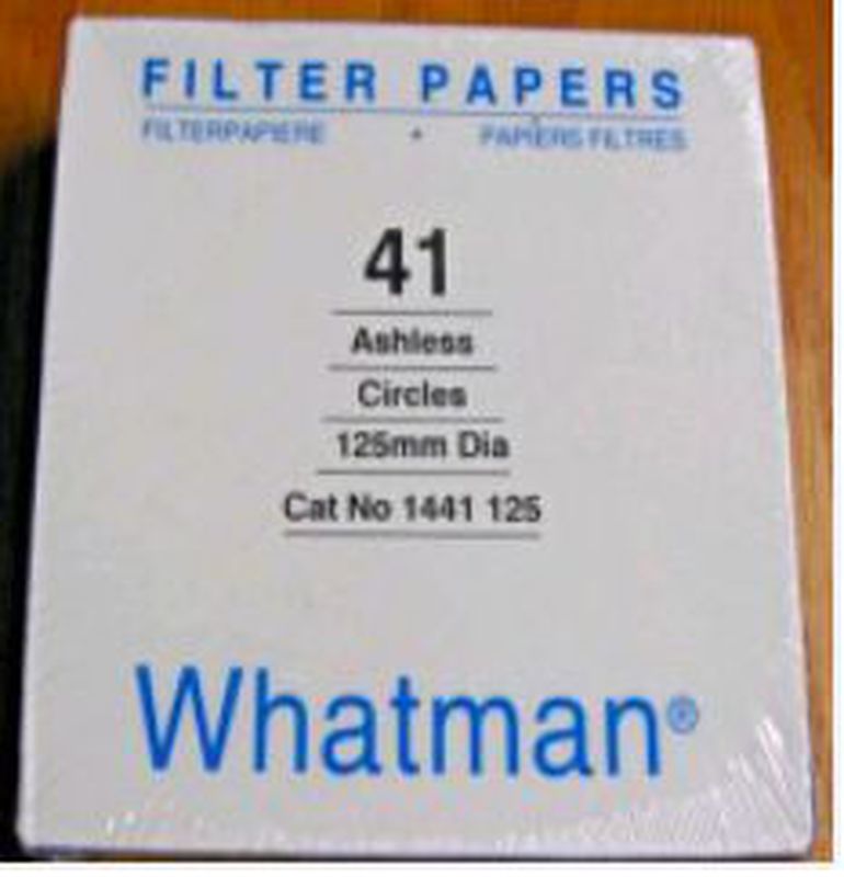 Filter Paper No. 41 dia. 12.5 cm, 100 pcs