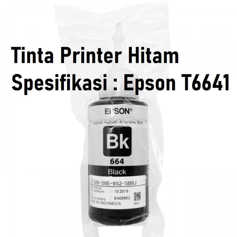 Tinta Printer Hitam Spesifikasi Epson T6641 7206