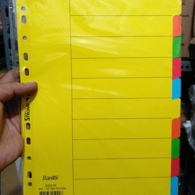 Pembatas Binder Divider Bantex 6050 A4 1 10 Halaman