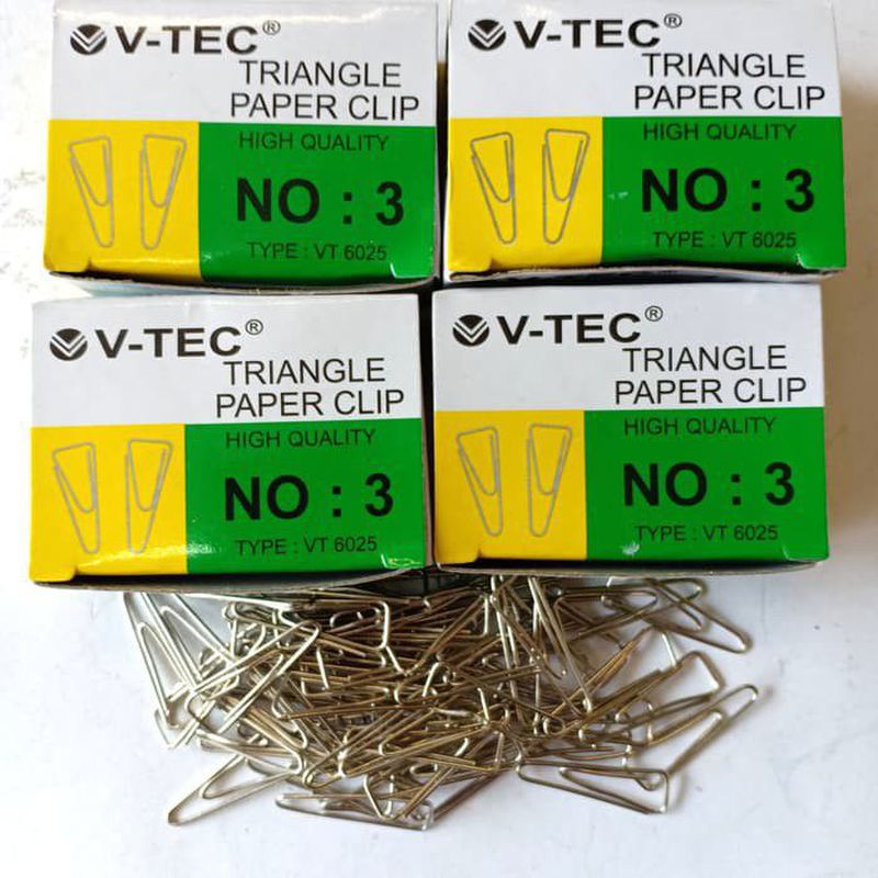 KKB V-TEC TRIANGLE PAPER CLIP NO. 3