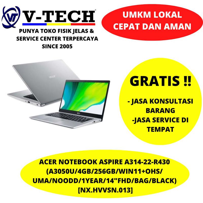 V-TECH ACER Notebook Aspire A314-22-R430