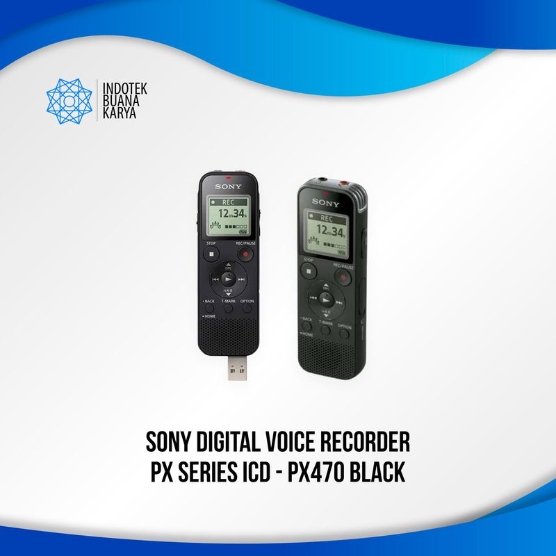SONY DIGITAL VOICE RECORDER PX SERIES ICD PX470 BLACK