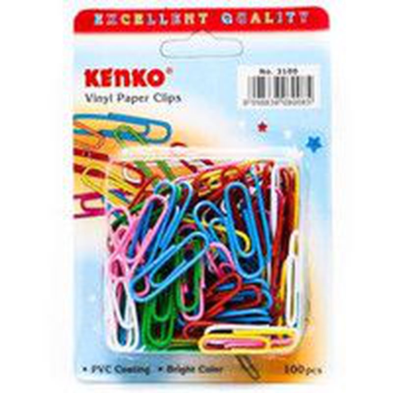 PAPER CLIPS KENKO WARNA WARNI 100 PCS