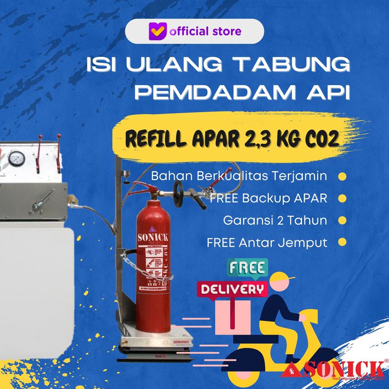 Refill Tabung Apar 2,3 Kg Co2 Alat Pemadam Api