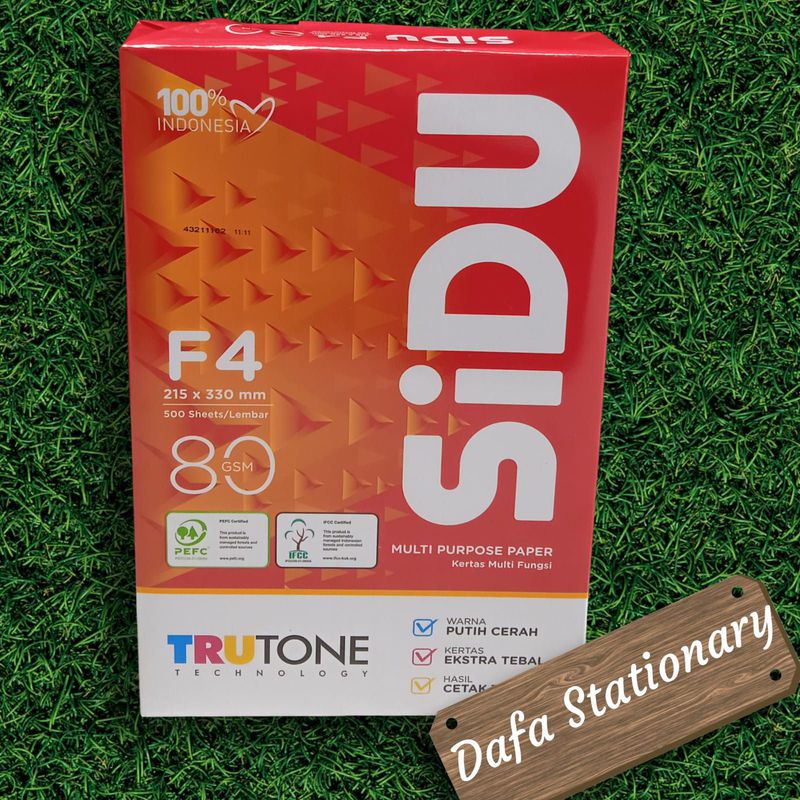 Kertas HVS F4 Sidu 80 gram / BOX