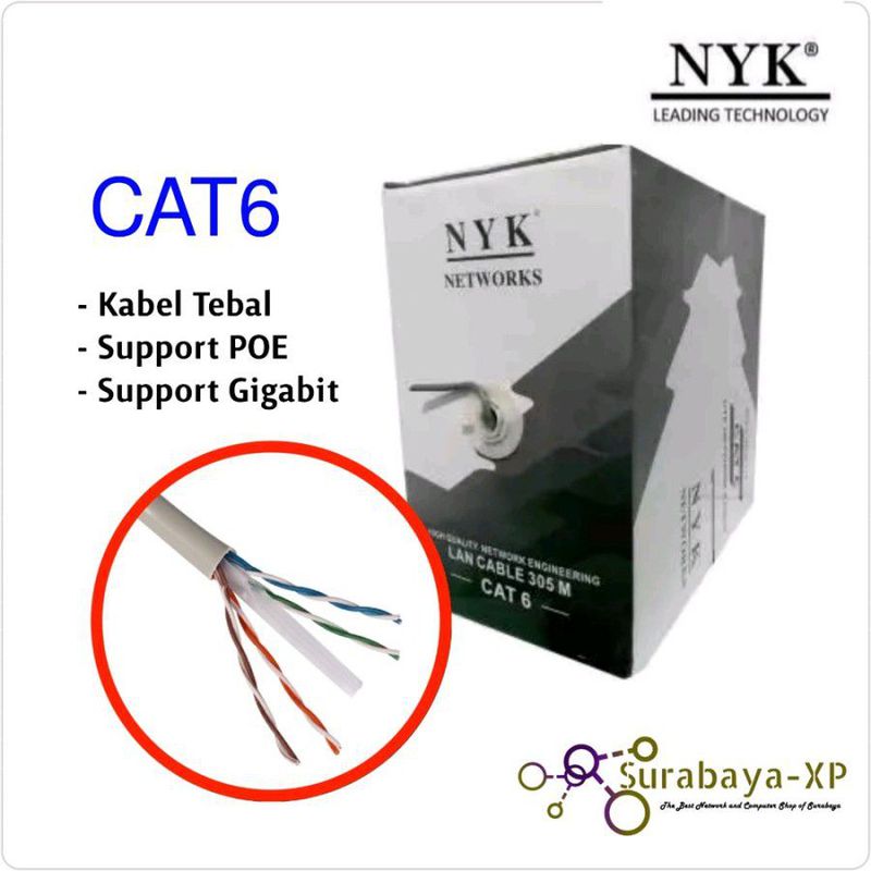 Kabel LAN Cat 6 Merk NYK