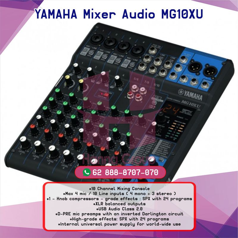 YAMAHA Mixer Audio MG10XU