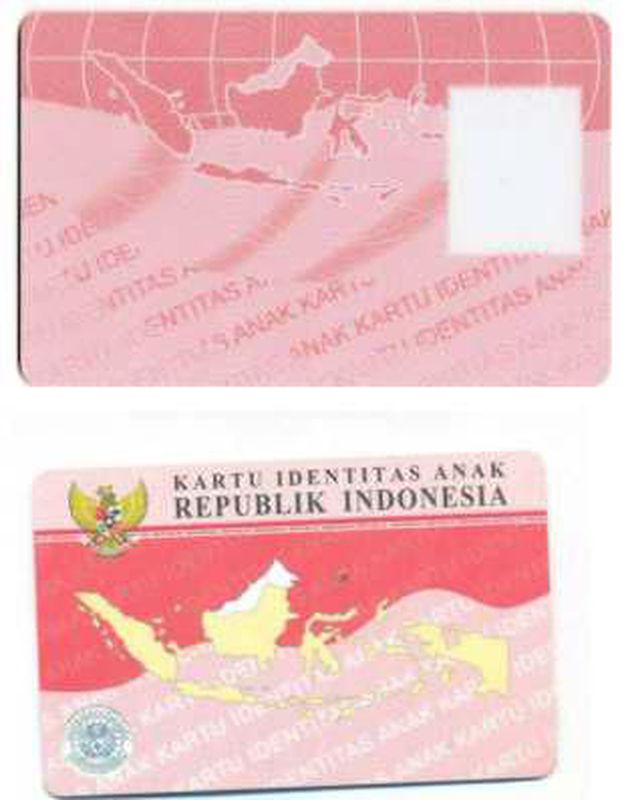 BLANKO KIA / BLANGKO KIA / KARTU IDENTITAS ANAK