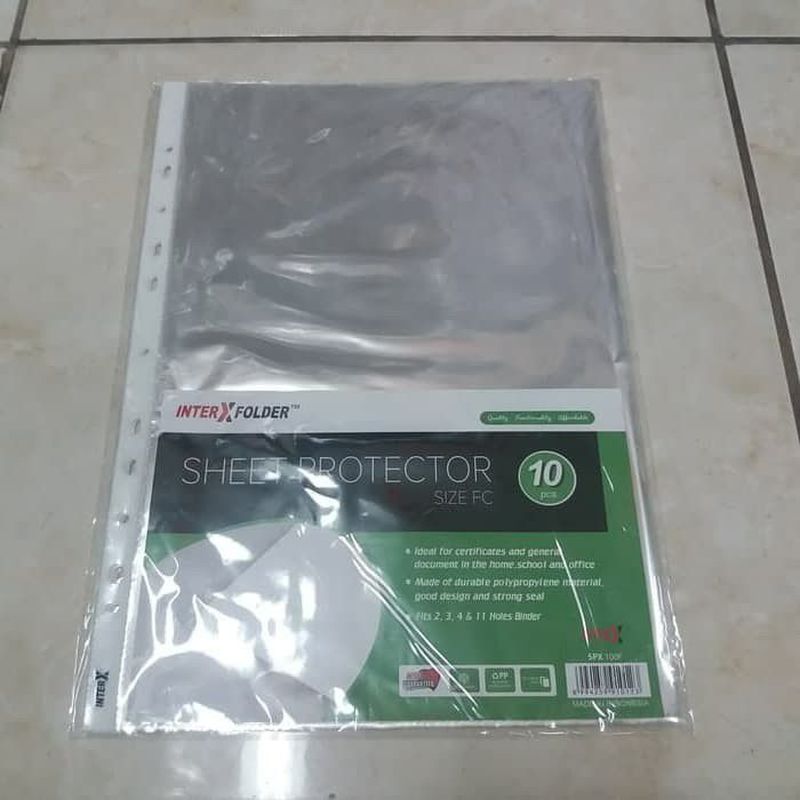 Sheet Protector F4 Isi 10