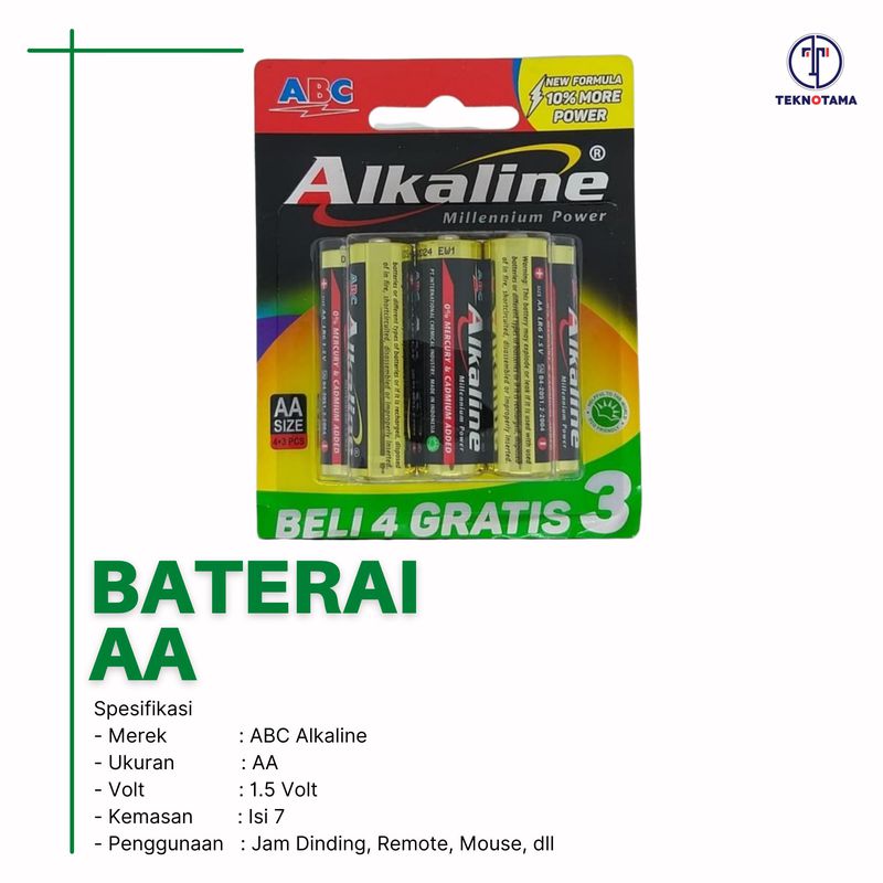 Baterai ABC Alkaline AA