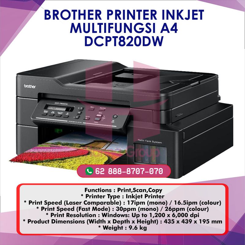 Brother Printer Inkjet Multifungsi A Dcpt Dw